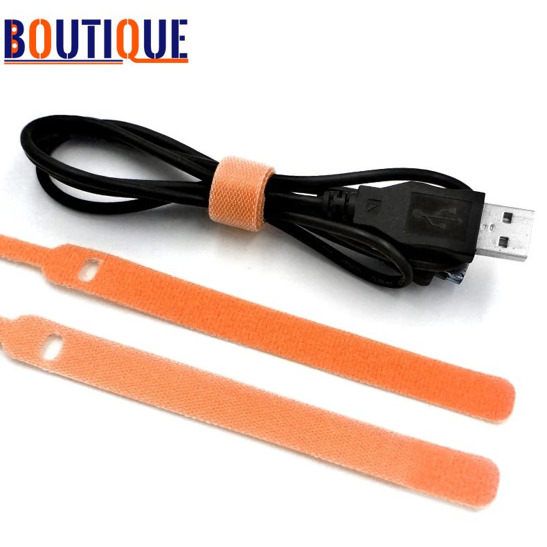 20 Cái Bộ Kẹp Giữ Dây Cáp Tie Máy Cuộn Dây Lặp Lại Neo Bằng Dây Thép Tie Cho Tai Nghe Chuột Cáp Cáp AUX Chủ Quản Lý Cáp