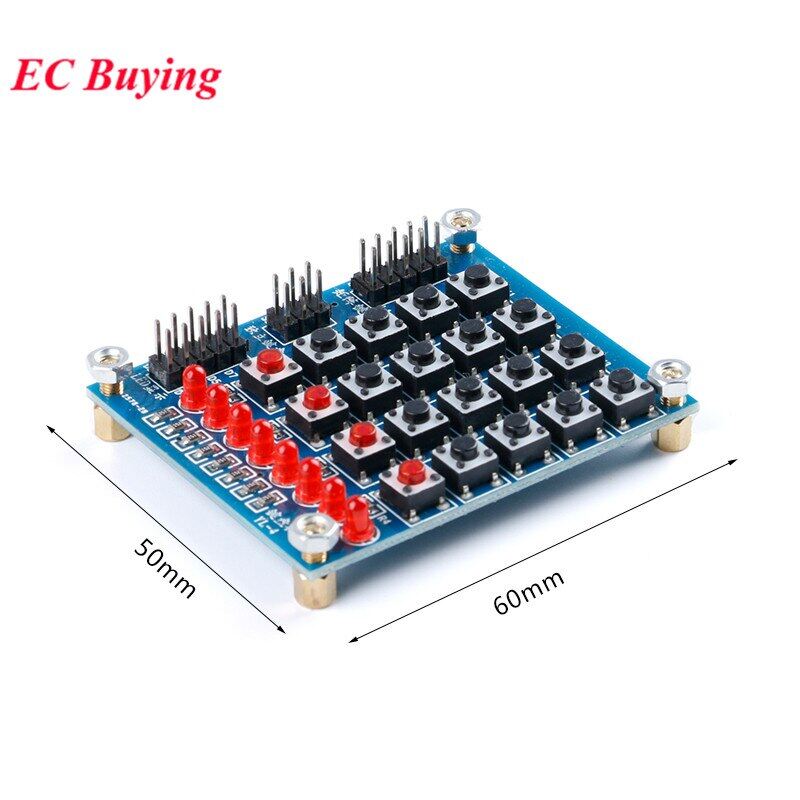 4x4 matrix keyboard 4*4 keypad array module key button membrane switch with led mcu control panel board pad diy kit for arduino
