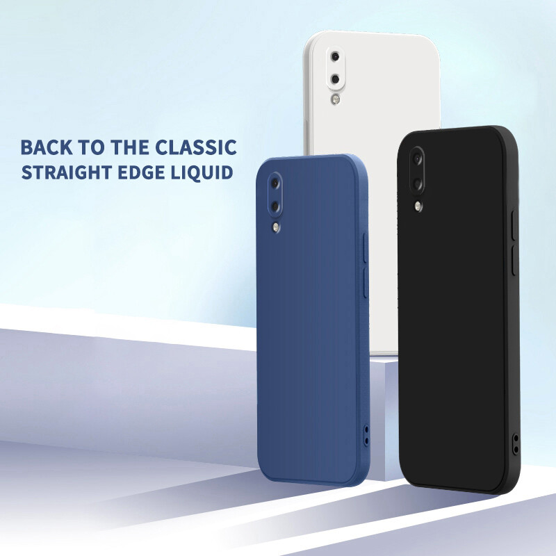 YBD case For Samsung Galaxy A02 M02 Accurate camera hole protection Casing ,Thin Soft Liquid Silicone Cover Candy Color Cases with free phone Lanyard