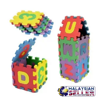 Alphabet And Number Color Puzzle Mat Small Size Creativity And