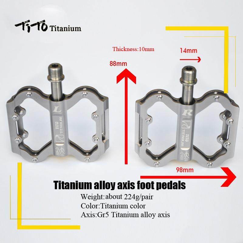 titanium mountain bike pedals