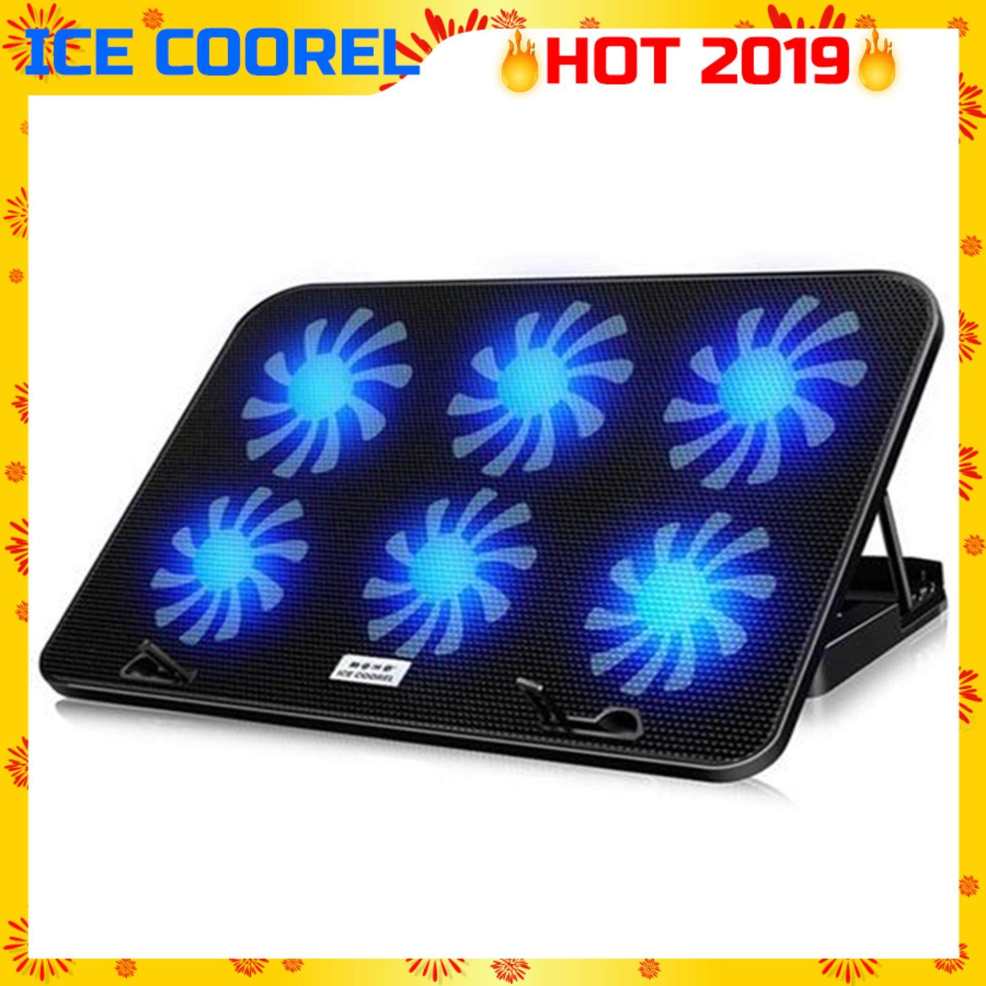 Ice Coorel A9 Np29 Laptop Cooler Cooling Pads Super Mute 6 X 60mm Fans Ice Cooling With Speed Control For Laptop Notebook