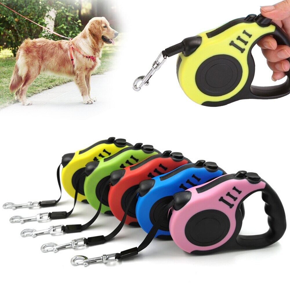 3m 5m Leashes Durable Automatic Retractable Nylon Cat Lead Extension
