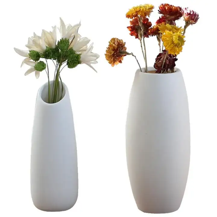 A Uten Simple Ceramic Vase Creative Living Room White Small Dried