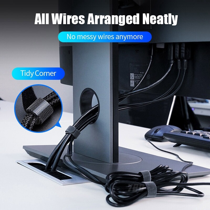 Tearable Cáp Nối Cuộn Quấn Dây Cáp Băng Bảo Vệ Chuột Dây Túi Đựng Tai Nghe Quan Hệ Bảo Vệ Quản Lý Cáp