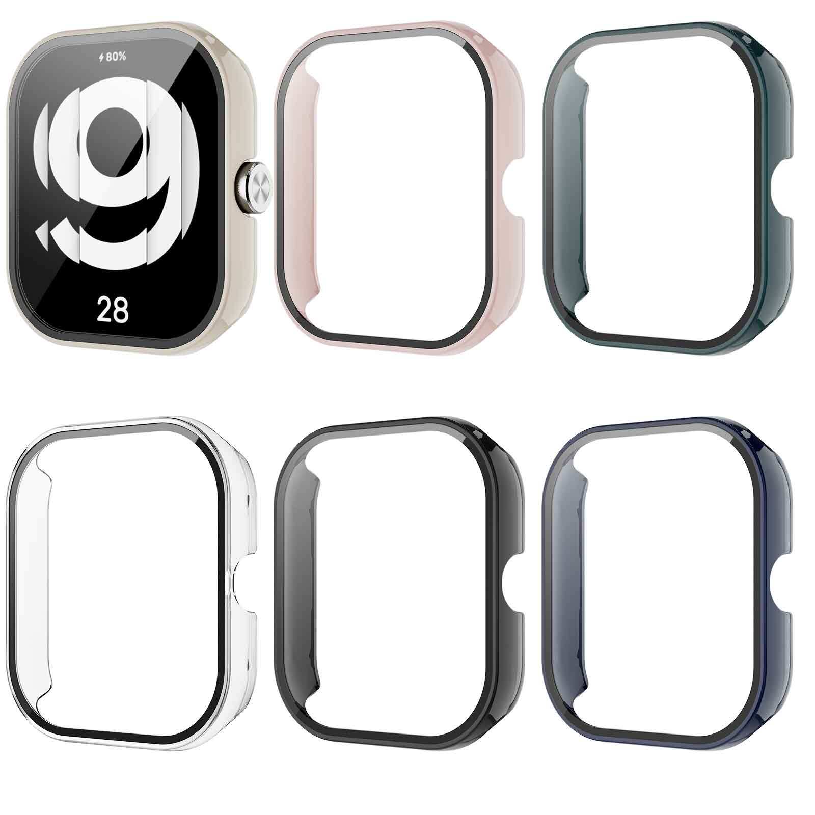 Full Protective Case For Redmi Watch 4 Smart Screen Protector Case For Redmi Watch4 Cover PC Hard Shell+Tempered Glass Film
