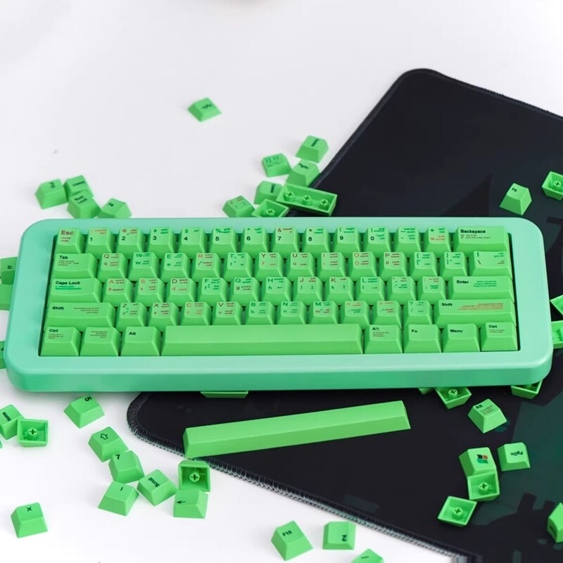 [Keycap only】 lập trình viên chủ đề Keycap VIM key cap 131 Phím Cherry hồ sơ PBT nhuộm thăng hoa cho MX chuyển đổi Bàn Phím Cơ RK61/Anne Pro 2/gk61