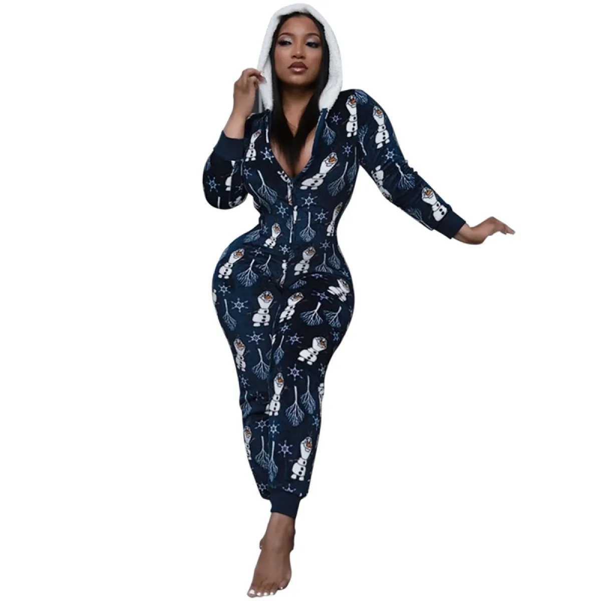 plus size christmas jumpsuit