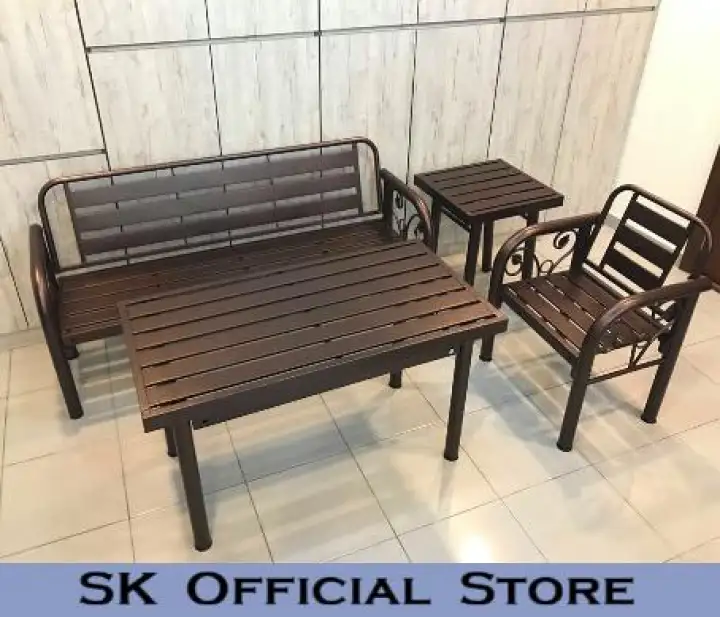 Outdoor Furniture Bench Chair Set Garden Metal Table Seating Long Lazada - Outdoor Garden Benches Metal Outdoor Furniture Bench Chair Set Garden Metal Table Seating Long Lazada - Outdoor Garden Benches Metal