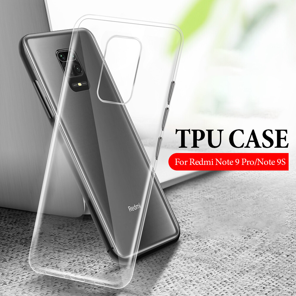 Lenuo Ultra-thin Transparent TPU Casing For Xiaomi Redmi Note 9s / Note 9 Silicone Soft Case For Xiaomi Redmi Note 9 Pro Max / Note 9 Pro Shockproof Phone Cases