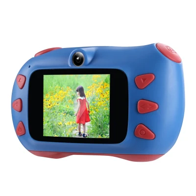 1080P Kids Digital Video Camera 18MP Photo Resolution Dual Lens Built-in Rechargeable Battery Birthday Festival Gift for Children Boys Girls