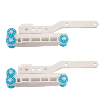 Loviver 2pcs Curtain Track Gliders Curtain Carrier Rail Rollers