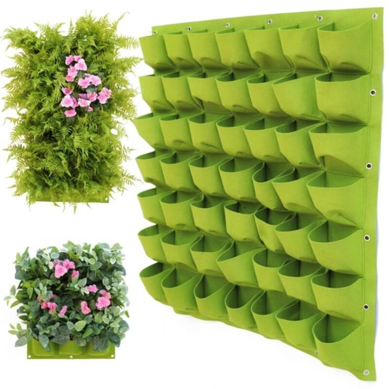 Wall Hanging Planting Bags Vertical Hanging Garden Planter Flower Pots