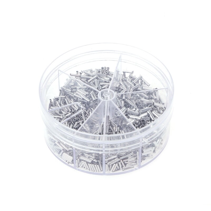 1900 pcs copper crimp wire linker cord end terminals electrical set 0.5-2.5mm²