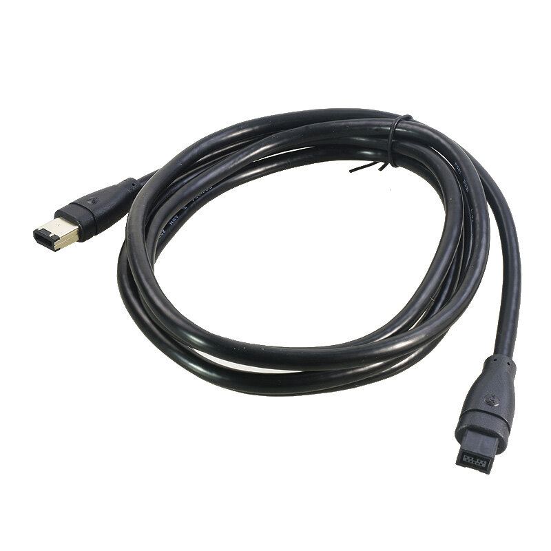 IEEE 1394 9Pin to 6Pin Male to Male Cable 1394A to 1394B Firewire 800 to Firewire 400 Cable 1.8M for DV Device