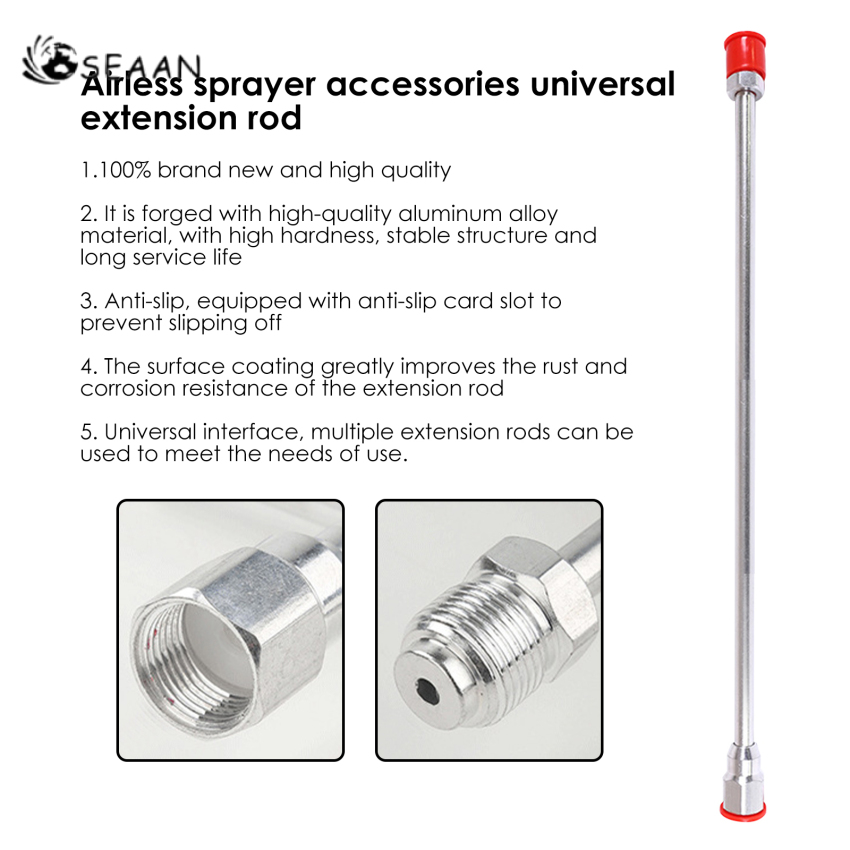 Airless Sprayer Accessories Universal Extension Rod Paint Sprayer Extension Rod