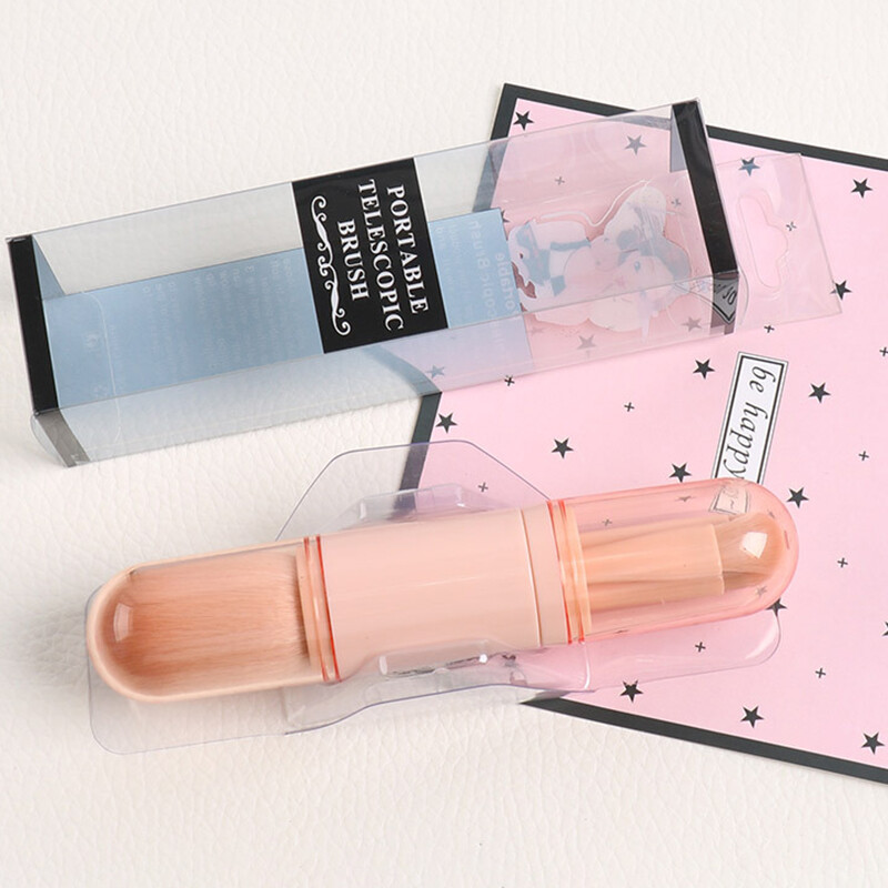 BEAUTYBIGBANG Đa Chức Năng, Da, Bốn-Trong-Một, Có Thể Thu Vào Trang Điểm Bàn Chải, Cọ Hai Đầu Tiện Dụng, Dụng Cụ Làm Đẹp, Cọ Mắt Mini