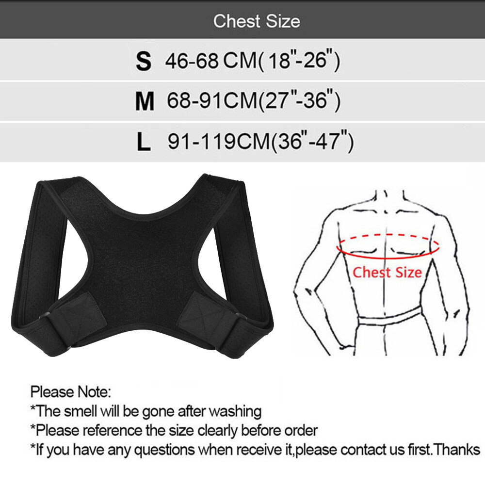 1Pcs Back Posture Corrector Belt Adjustable Clavicle Spine Back Shoulder Lumbar Posture Correction for Women Men