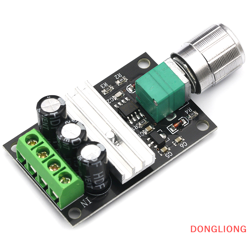 DONGLIONG PWM DC Motor Speed Controller 6V 12V 24V 28V 3A Speed Regulator Switch