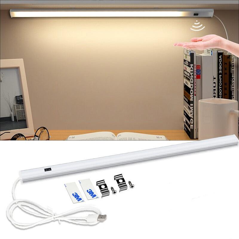 Đèn Ngủ LED Đèn Tủ Cảm Biến Quét Tay Chuyển Động PIR Với Đầu Cắm USB 30/40/50CM Cho Nhà Bếp Phòng Ngủ Tủ Quần Áo Đèn Ngủ Đầu Giường