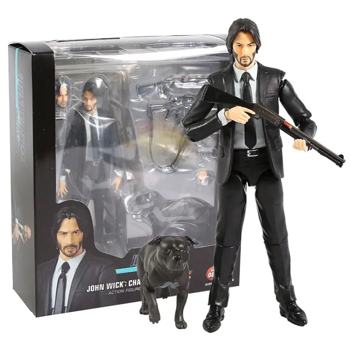 john wick action figure with dog