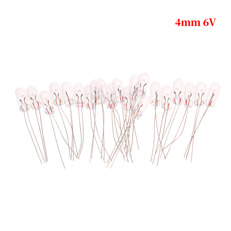 20pcs Miniature 3/4mm 6V 12V Lamp Light Bulb Edison Incandescent Filament Rice