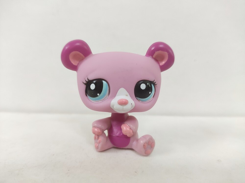 LPS Toy Pink Bear Littlest Pet Shop cute animal toy for Child Gift