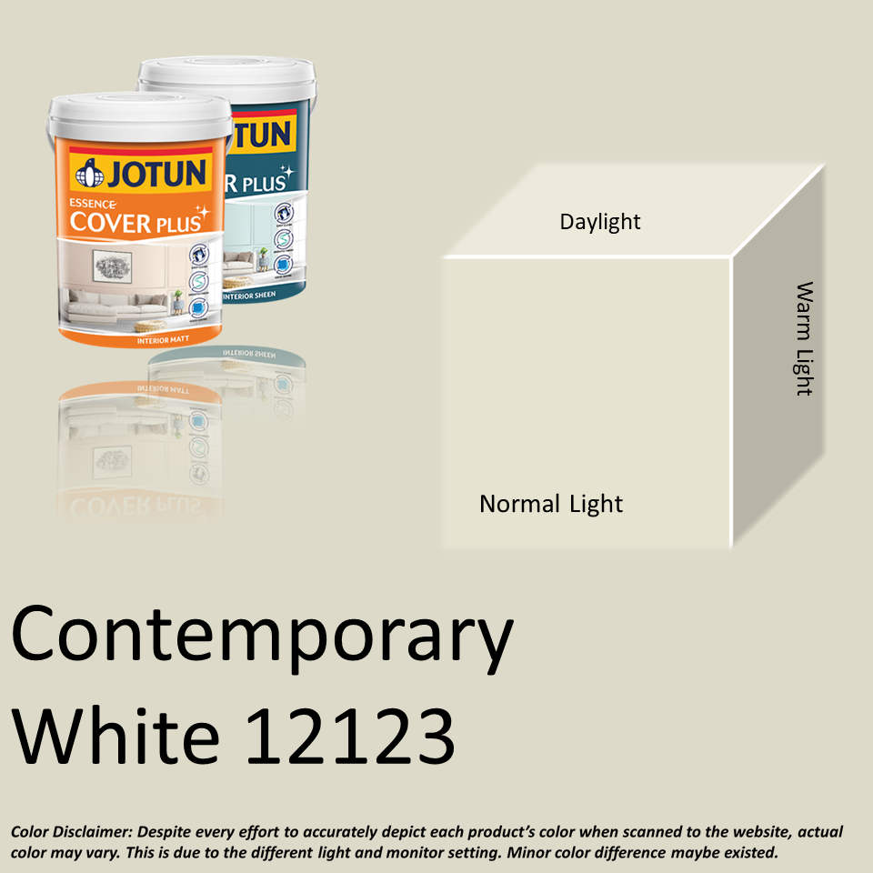 Jotun Paint Essence Cover Plus 12123 Contemporary White 1l 5l Matt Sheen Wall Paint Interior Wall Paint Jotun New Launch Easy Clean Smooth Finish Good Hiding Jotun Global Trend 2021 Colours Lazada
