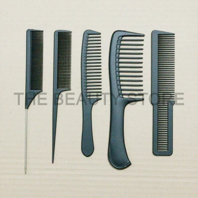Sikat Rambut Carbon Fiber Anti-Static Barber Salon Comb