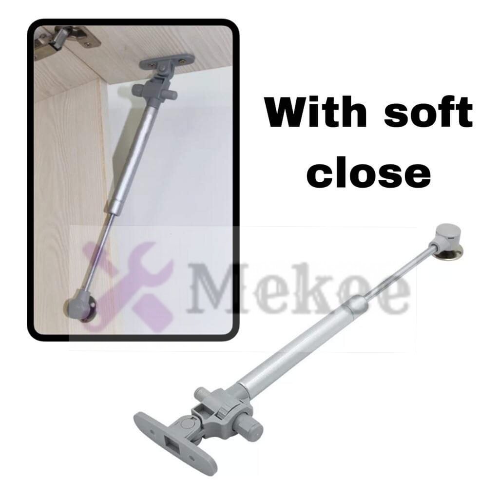 Hydraulic soft close gas spring with damper pneumatic support door lift