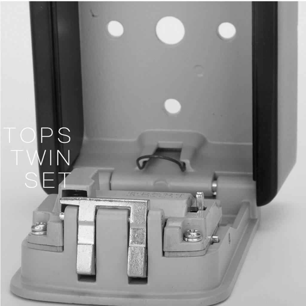 Blesiya 4 Digit Combination Key Lock Box Wall Mount Safe Security Storage Case 2pcs