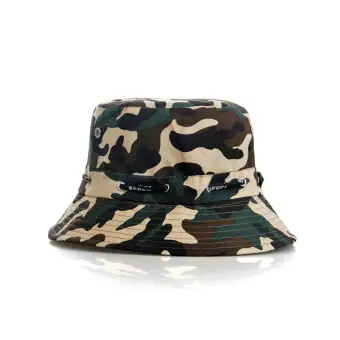 military camo bucket hat