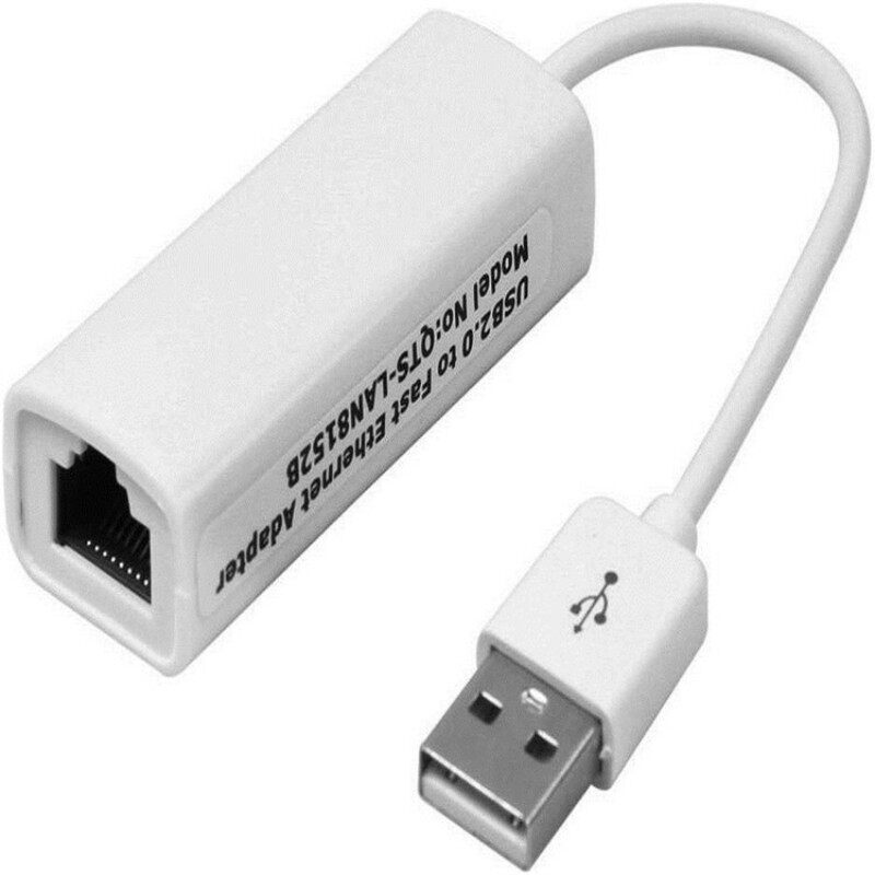 Usb ethernet adapter 10/100mbps network card usb a to rj45 lan connector for macbook pc laptop windows wired internet cable