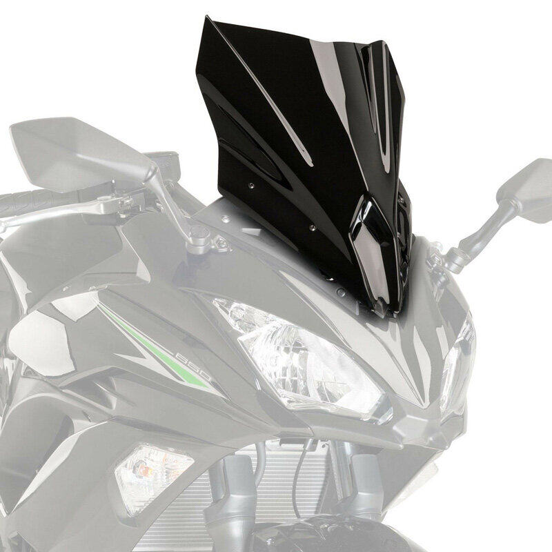 Motorcycle Parts Double Bubble Front Windscreen Windshield Visor Screen Fly Shield Wind Deflector Cover ABS Plastic For KAWASAKI Ninja 650 650R EX 650 F EX650 ER6F ER-6F 2017 2018 2019 P/N 39154-0352