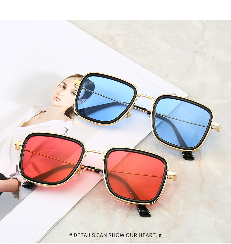 hot Fashion Kabir Singh SteamPunk Style men Sunglasses Cool Popular Brand  Design Sun Glasses Casual glasses
