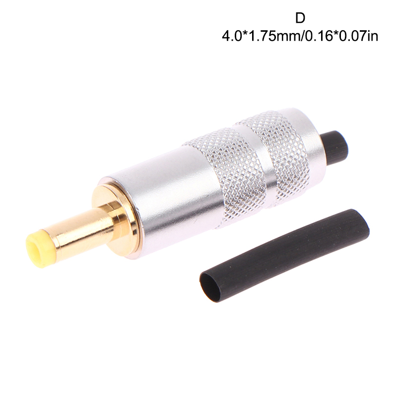New arrival 1pcs copper plated gold 5.5 x 2.5 / 5.5 x 2.1 dc power plug jack male connector