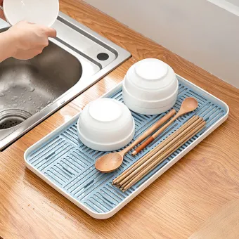 Creative Household Cup Tea Tray Kitchen Sink Double Drain Tray Fruit And Vegetable Tray Kitchen Storage Box Drain Multifunctional Storage Rack Lazada Singapore