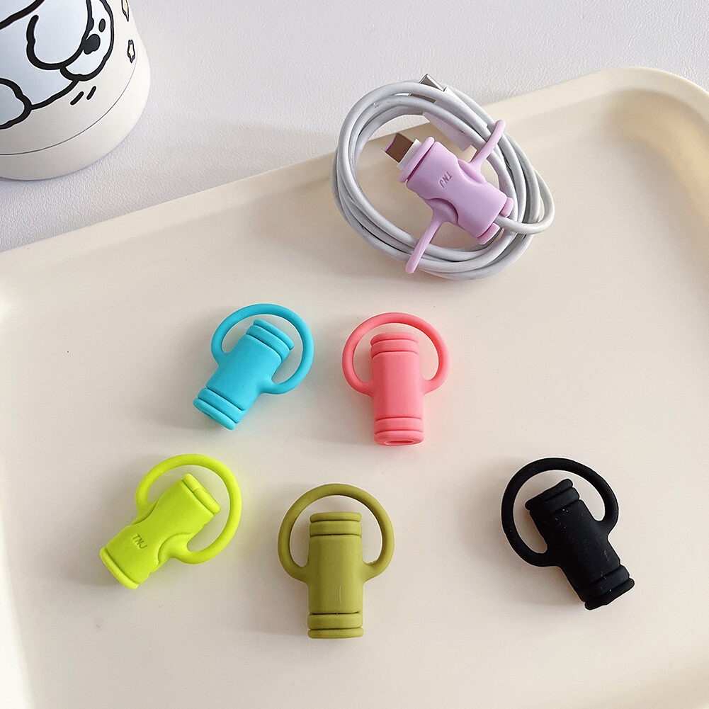 Data Line Cord Protector Winder Cover Silicone Charging Cable Protective Case Mobile Phone Accessories for iPhone