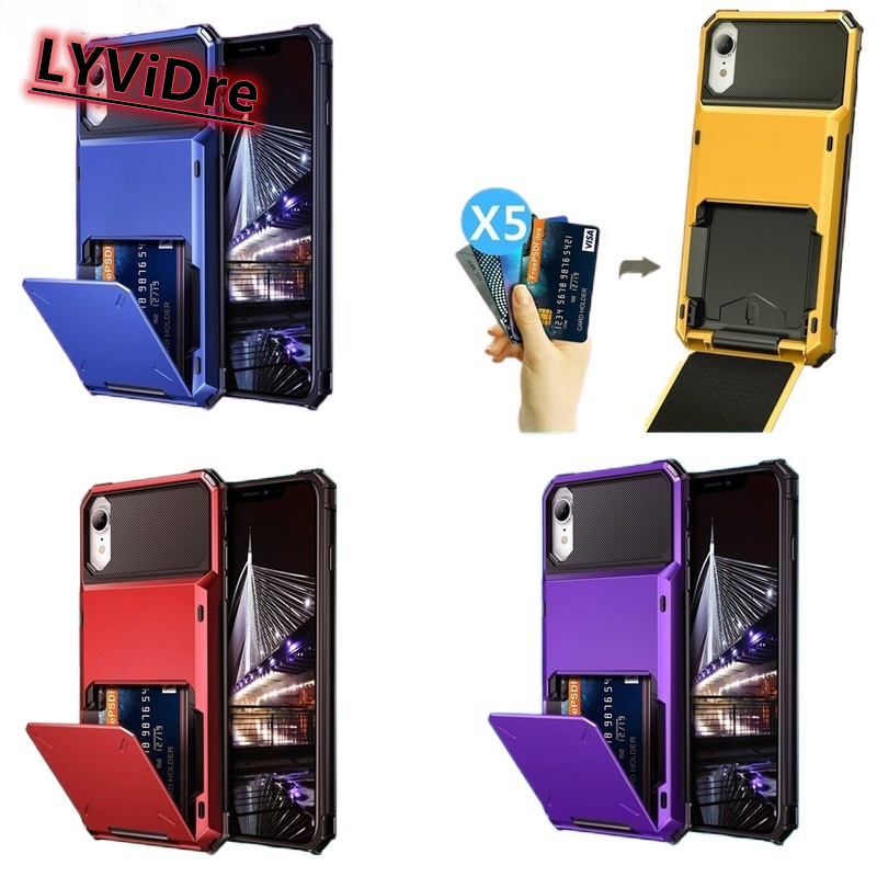 Ví lyvidre, hộp đựng thẻ tín dụng có khe cắm thẻ id dành cho iphone 12 pro max 11 pro max iphone 12 mini x xr xs max 6 6s 7 8 plus se 2020 ốp lưng