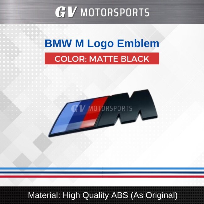 Fashion ready stock bmw m logo car emblem power sport bmw e46 e39 e90 e36 e60 e34 e30 f30 f10 f15 e53 e38 x5 e53 x6 x1 x3 m3 m5 yue