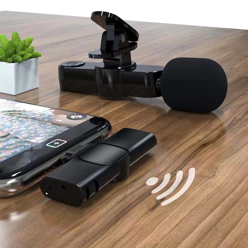 Micro Lavalier Không Dây Cho iPhone Điện Thoại Android Micro Không Dây Mini Thu Âm Kèm YouTube Facebook Vlog TikTok Phát Sóng Trực Tiếp