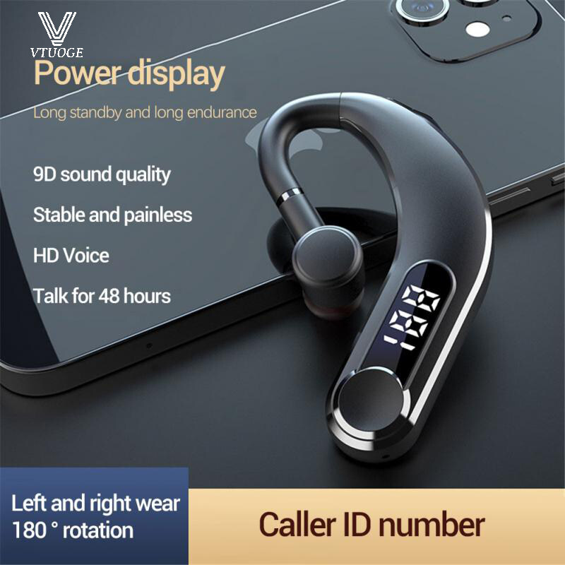 VTUOGE Tai Nghe Bluetooth Không Dây Có Mic Tai Nghe Giảm Ồn Âm Thanh Nổi Tai Nghe Không Dây Tai Nghe Bluetooth Rảnh Tay Công Sở Cho iPhone Huawei Oppo Xiaomi Samsung Vivo Điện Thoại Di Động
