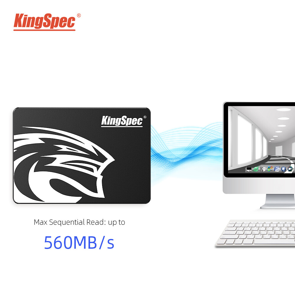 Kingspec Ổ Cứng Gắn Trong 2.5 SSD 120GB 240GB 480GB 960GB SATA3 -- HDD