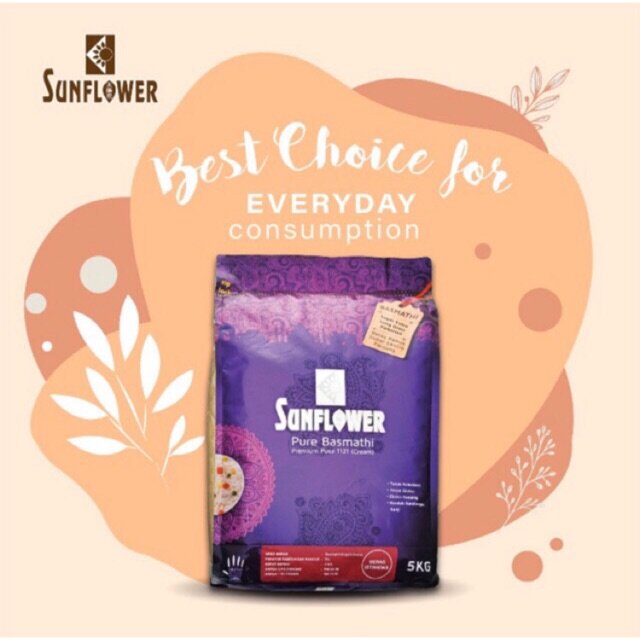 basmati rice ready stock beras basmathi Sunflower Pure Badmsthi Premium