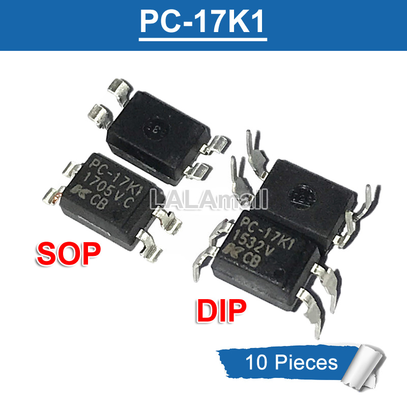 Fotoaccoppiatori SHARP PC-17K1 &ndash; 2 Pezzi In Contenitore SOP-4 &ndash; Nuovi