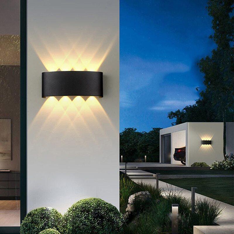 Đèn LED Gắn Tường Đèn Tường 4/6/8W COB Chiếu Sáng Ngoài Trời Trong Nhà, IP65, Nhôm Chống Thấm Nước Để Trang Trí Nội Thất Chiếu Sáng