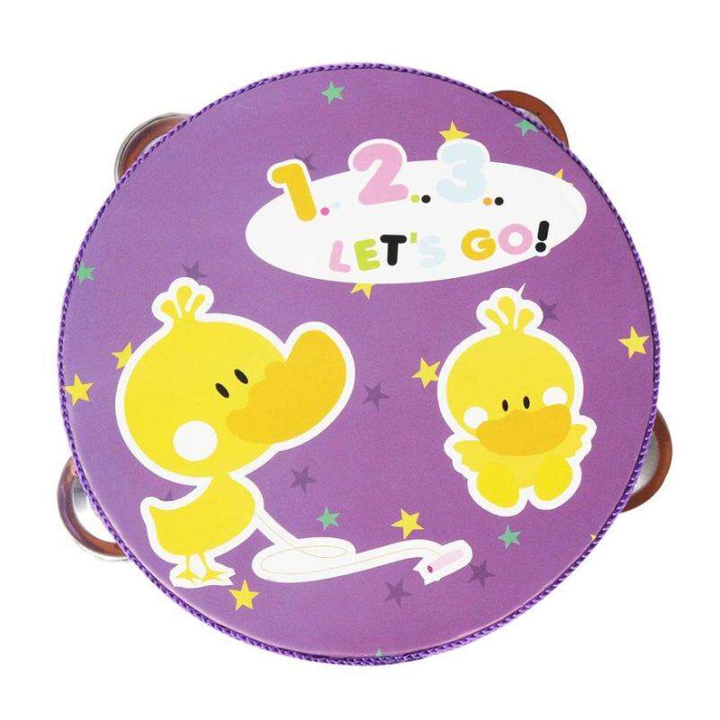 Đầu Đề Cập Đến 1 MÁY TÍNH Nhiều Màu Sắc 15 cm Trống Trống Chuông Handbell Kim Loại Jingles Bộ Gõ Đồ Chơi