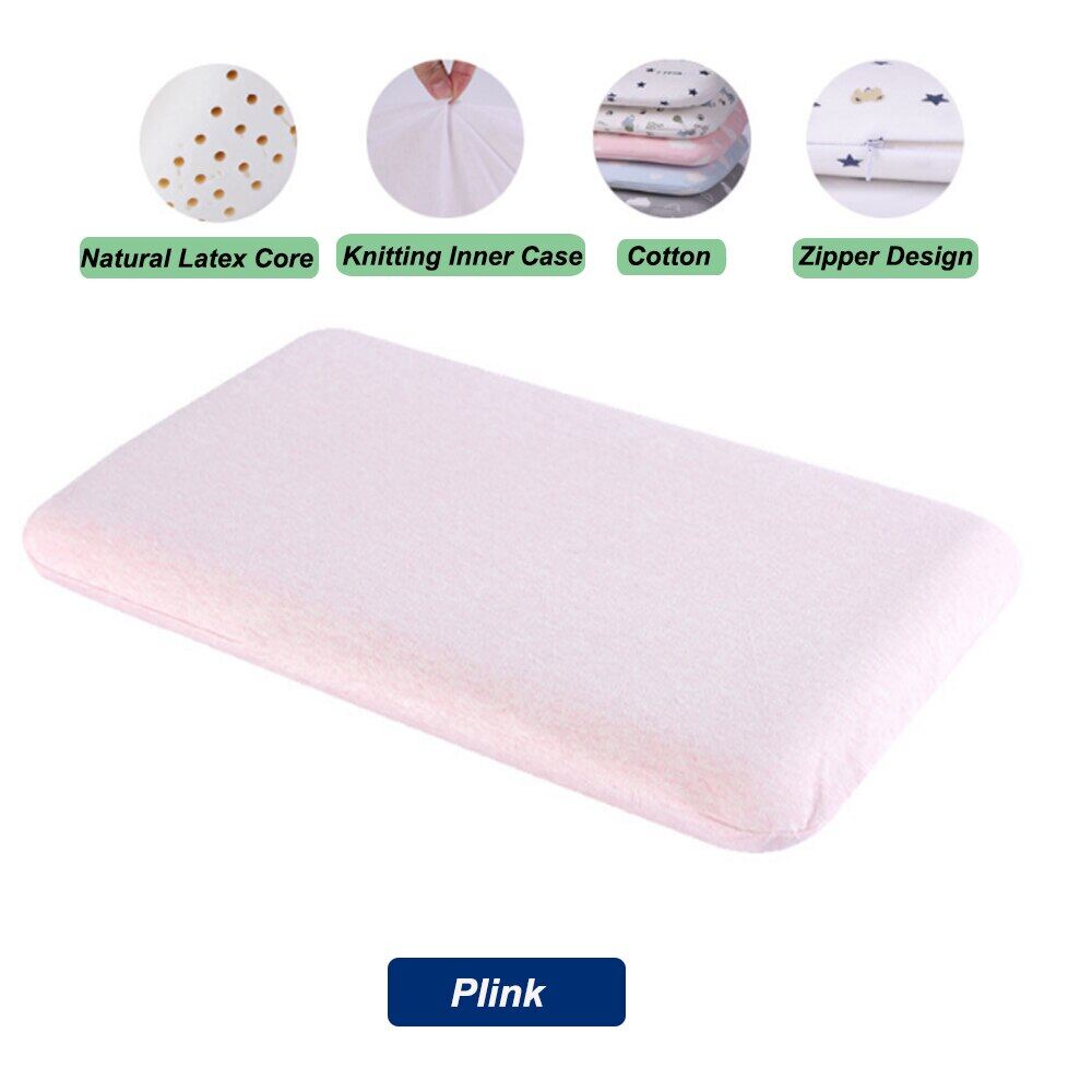 50X30x5cm 2-6 Years Baby Natural Latex Pillow Kids Orthopedic Contour Pillow Cervical Neck Protect Sleeping Bedding Tools