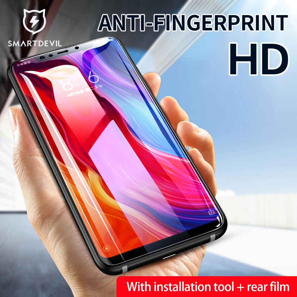 SmartDevil Tempered Glass Screen Protector For Xiaomi 8/9/9Pro 10 lite 8/9SE RedMi Note8/7Pro K30 K30i K30Pro K20 K20Pro Mix2/2S Non-full coverage Plating Nano Anti-fingerprint Anti-bluelight Film