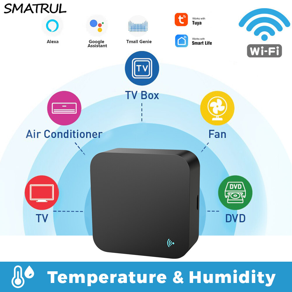 SMATRUL Tuya WiFi IR Remote Control withTemperature and humidity ...